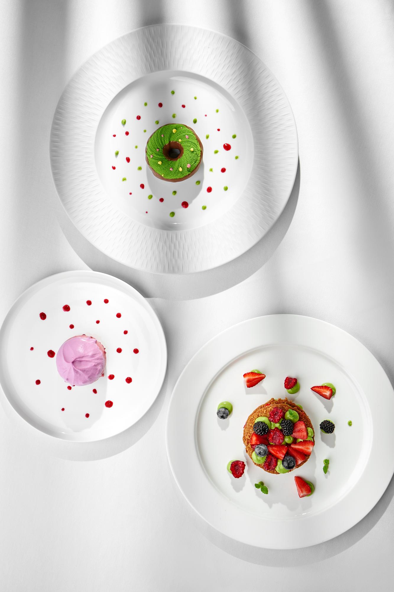 Collection of plated dishes representing course outcomes